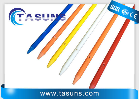 गुणवत्ता  Round Pre Drilled Pultruded Fiberglass Rod Electric Fence Posts Rods फैक्टरी